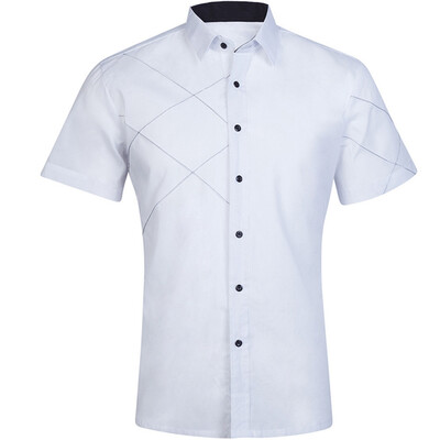 2018 Summer New Mens Shirt Fashion Brand Men Cotton Short Sleeves Dress Shirt Turn-down Collar Cardigan Shirt Men Clothes
2018 Summer New Mens Shirt Fashion Brand Men Cotton Short Sleeves Dress Shirt Turn-down Collar Cardigan Shirt Men Clothes