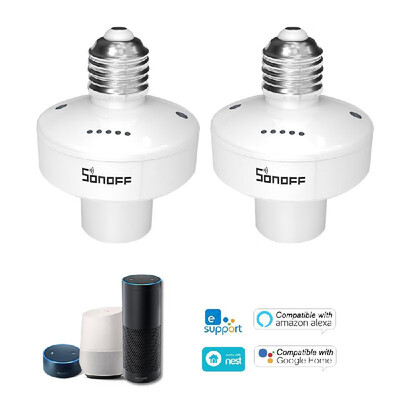 SONOFF SlampherR2 ITEAD WiFi Smart Light Bulb Holder 433MHz RF Wireless Lamp Holder Smart APP Control Voice Control Compatible wit
SONOFF SlampherR2 ITEAD WiFi Smart Light Bulb Holder 433MHz RF Wireless Lamp Holder Smart APP Control Voice Control Compatible wit