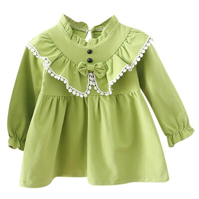 New Autumn Casual Baby Girls Long Sleeve Cute Bow Princess Dress Kids Pageant Dresses
New Autumn Casual Baby Girls Long Sleeve Cute Bow Princess Dress Kids Pageant Dresses