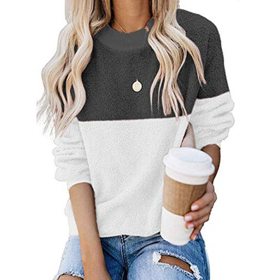 Tailored Womens Casual Long Sleeve Color Block Pullover Sweatshirt Fuzzy Fleece Tops
Tailored Womens Casual Long Sleeve Color Block Pullover Sweatshirt Fuzzy Fleece Tops