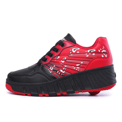 New Leather Kids Sneakers Adults Roller Shoes Boys Girls Sneakers Run Casual Sport With Wheel Con Ruedas Automatic Skating Shoes
New Leather Kids Sneakers Adults Roller Shoes Boys Girls Sneakers Run Casual Sport With Wheel Con Ruedas Automatic Skating Shoes