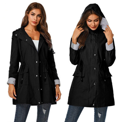 Spring Autumn Women Waterproof Jacket Packable Hooded Outdoor Raincoat Windproof Hiking Clothes Lightweight Zipper Jacket
Spring Autumn Women Waterproof Jacket Packable Hooded Outdoor Raincoat Windproof Hiking Clothes Lightweight Zipper Jacket