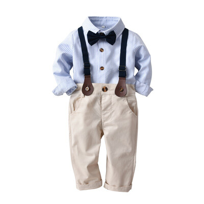 Boys Long Sleeve Shirt Set Autumn New Kids Gentleman ShirtBib Pant 3pcs Suit Children Sets Children Clothing 1-4Y
Boys Long Sleeve Shirt Set Autumn New Kids Gentleman ShirtBib Pant 3pcs Suit Children Sets Children Clothing 1-4Y