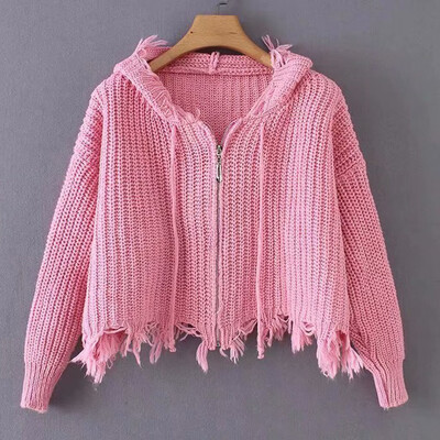 Tailored Women Drawstring Solid Long Sleeve Sweatershirt Zipper Hoodie Knitt Sweater Top
Tailored Women Drawstring Solid Long Sleeve Sweatershirt Zipper Hoodie Knitt Sweater Top