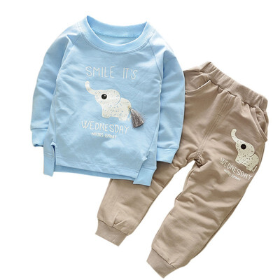 Autumn Baby Outfit Children Boys Girls Cartoon Elephant Cotton Clothing Sets T-ShirtPants Sets Suit
Autumn Baby Outfit Children Boys Girls Cartoon Elephant Cotton Clothing Sets T-ShirtPants Sets Suit