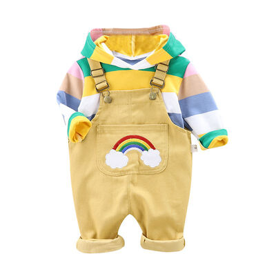 Cute Girls Clothes Autumn Outfits Long Sleeve Striped Hoodie SweatshirtStrap Trousers Casual Sets
Cute Girls Clothes Autumn Outfits Long Sleeve Striped Hoodie SweatshirtStrap Trousers Casual Sets