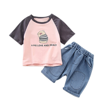 Boy Casual Short Sleeve Outfits Sets Summer Cartoon Letter Print Tops Blouse T-shirtShorts Sets
Boy Casual Short Sleeve Outfits Sets Summer Cartoon Letter Print Tops Blouse T-shirtShorts Sets