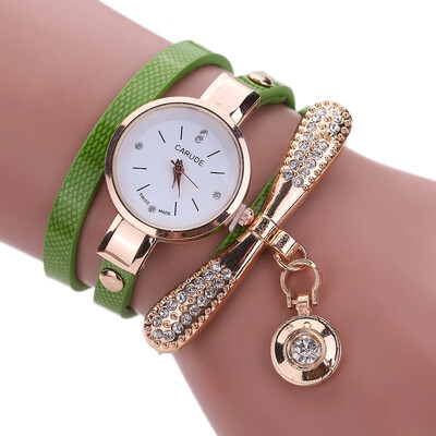 New Fashion Bracelet Watches Shiny Leather Rhinestone Watch With Pendant Women Accessories
New Fashion Bracelet Watches Shiny Leather Rhinestone Watch With Pendant Women Accessories