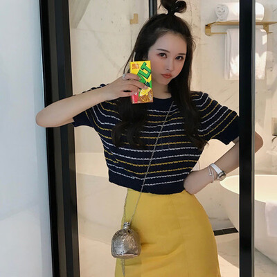 ladies striped sweater for spring summer korean sweater woman summer short sleeve striped pullover women
ladies striped sweater for spring summer korean sweater woman summer short sleeve striped pullover women
