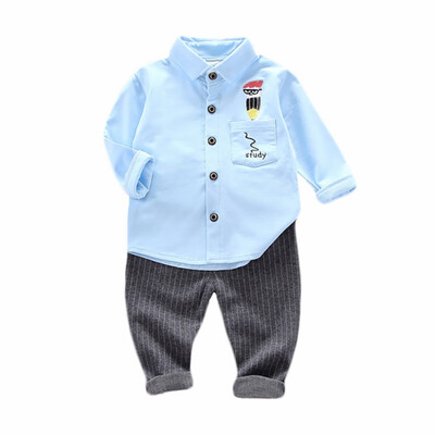 Autumn Baby Boys Casual Long Sleeve Cartoon Print Shirt Blouse TopsStripe Pants Trouser Set
Autumn Baby Boys Casual Long Sleeve Cartoon Print Shirt Blouse TopsStripe Pants Trouser Set