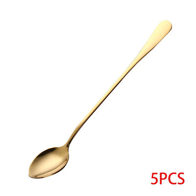 5pcs PointedRound Head Stainless Steel Coffee Stirring Spoon Long Handles Dessert Scoop Kitchen Tools
5pcs PointedRound Head Stainless Steel Coffee Stirring Spoon Long Handles Dessert Scoop Kitchen Tools