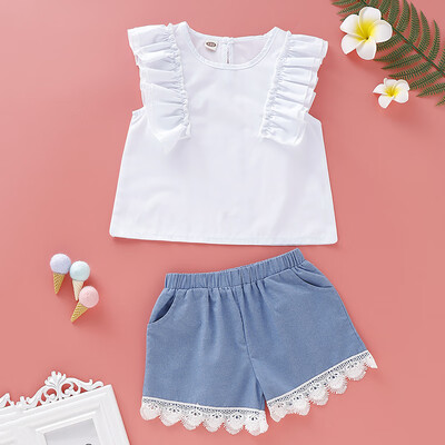 Summer Baby Girls Casual Flare Sleeve Cartoon White T-shirt TopsShorts Suits Costume Set
Summer Baby Girls Casual Flare Sleeve Cartoon White T-shirt TopsShorts Suits Costume Set