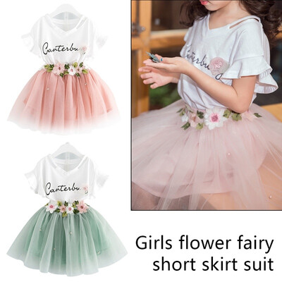 Two-Pieces Kids Clothes for Girls Flower Fairy Short Skirt Sets Toddler Summer Top Skirt Sets
Two-Pieces Kids Clothes for Girls Flower Fairy Short Skirt Sets Toddler Summer Top Skirt Sets