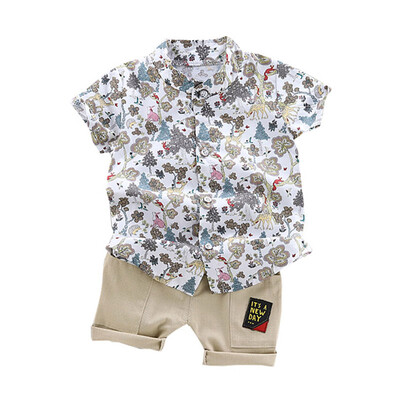 Summer Fashion Children Clothing Baby Boys Clothes Casual Short Sleeve Animal Print T-shirt TopsShorts Costume Set
Summer Fashion Children Clothing Baby Boys Clothes Casual Short Sleeve Animal Print T-shirt TopsShorts Costume Set