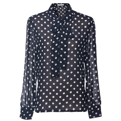 Fashion Fashion Wild Casual Bow Wave Chiffon Shirt Ladies Shirt Translucent Blous Blusa Feminina New Autumn Shirt Top
Fashion Fashion Wild Casual Bow Wave Chiffon Shirt Ladies Shirt Translucent Blous Blusa Feminina New Autumn Shirt Top