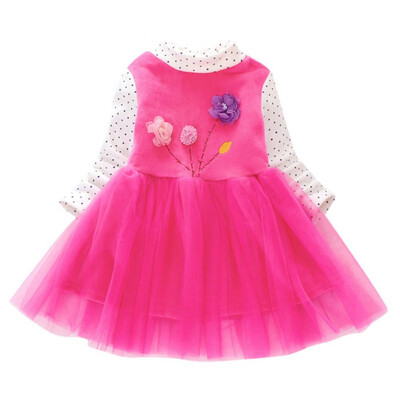 Autumn Kids Dresses For Girls 1Y-7Y Cute Mesh Stitching Flower Embroidery Princess Long-Sleeved Sweet Dress 4Colors Prom Dress
Autumn Kids Dresses For Girls 1Y-7Y Cute Mesh Stitching Flower Embroidery Princess Long-Sleeved Sweet Dress 4Colors Prom Dress