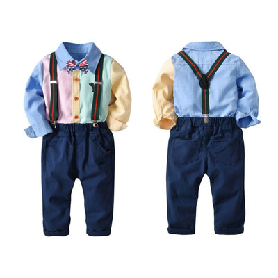 Boys Long Sleeve ShirtPantsBow Tie 3pcs Set 2018 New Autumn Childrens Sets Childrens Clothing Kids Clothes 1-7Y
Boys Long Sleeve ShirtPantsBow Tie 3pcs Set 2018 New Autumn Childrens Sets Childrens Clothing Kids Clothes 1-7Y