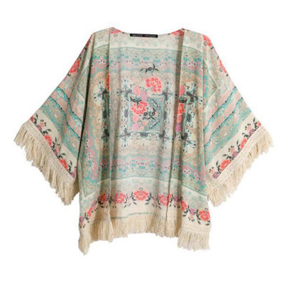 Women Summer Flower Pattern Beach Concise All-match Swimming Tassel Sunscreen All-match Jackets Beach Dress Swimwear Sportswear
Women Summer Flower Pattern Beach Concise All-match Swimming Tassel Sunscreen All-match Jackets Beach Dress Swimwear Sportswear