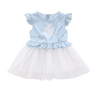 2019 New Summer Casual Baby Girls Denim Patchwork Design Flare Sleeve Dress Kids Toddler Pageant Sundress
2019 New Summer Casual Baby Girls Denim Patchwork Design Flare Sleeve Dress Kids Toddler Pageant Sundress