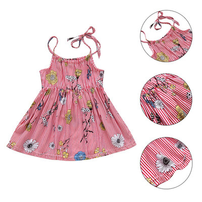 Grils Kids Children Cotton Spandex Summer New Sleeveless Cute Casual A-Line Print Flower Striped Dress
Grils Kids Children Cotton Spandex Summer New Sleeveless Cute Casual A-Line Print Flower Striped Dress