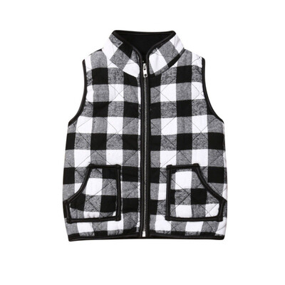 Children Winter Warmer Girls Cotton Sleeveless Vest Soft Cute Cartoon Plaid Print Pocket Leisure Warm Clothes For Girl
Children Winter Warmer Girls Cotton Sleeveless Vest Soft Cute Cartoon Plaid Print Pocket Leisure Warm Clothes For Girl