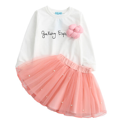 Baby Girl Autumn Clothes Sets Long Sleeve Letter Print Cotton Blouse Tops Short Mesh Skirts Casual Outfits 2PcsSet 2019
Baby Girl Autumn Clothes Sets Long Sleeve Letter Print Cotton Blouse Tops Short Mesh Skirts Casual Outfits 2PcsSet 2019