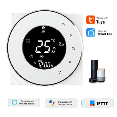 THP6000-UHPW Electric Heating Thermostat Smart WiFi Digital Temperature Controller TuyaSmartLife APP Control Backlit LCD Display
THP6000-UHPW Electric Heating Thermostat Smart WiFi Digital Temperature Controller TuyaSmartLife APP Control Backlit LCD Display