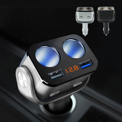 Car Charger with Dual USB QC 30 Cigarette Lighter Splitter 2 Sockets Separate Switch with Led Light&Voltage Display
Car Charger with Dual USB QC 30 Cigarette Lighter Splitter 2 Sockets Separate Switch with Led Light&Voltage Display