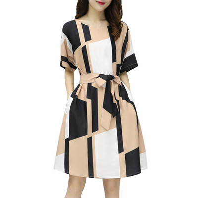 New High Street Dresses Women Summer Printed Dresses Fashion O Neck Short Sleeve Slash Dress 3XL 2019 New Arrival
New High Street Dresses Women Summer Printed Dresses Fashion O Neck Short Sleeve Slash Dress 3XL 2019 New Arrival