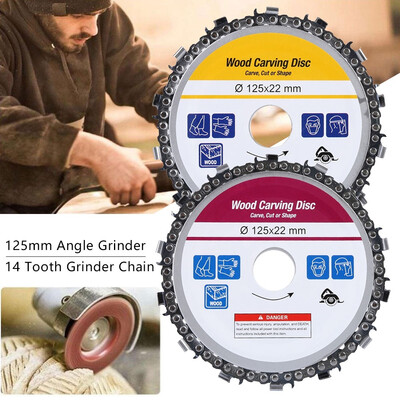 5 Inch Grinder Disc&Chain 14 Tooth Abrasive Cut Chain Wood Carving Disc for Angle Grinder
5 Inch Grinder Disc&Chain 14 Tooth Abrasive Cut Chain Wood Carving Disc for Angle Grinder