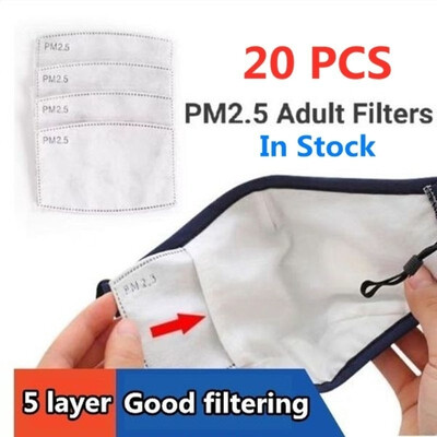 New 5 Layers Filter Face Mask PM25 N95 Face Mask Filter Activated Carbon Breathing Filters Adult
New 5 Layers Filter Face Mask PM25 N95 Face Mask Filter Activated Carbon Breathing Filters Adult