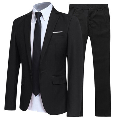 New Mens Slim Business Casual Suit two-piece Sports Jacket Suit Pant one button Groom suit S-6XL Clearance Sale
New Mens Slim Business Casual Suit two-piece Sports Jacket Suit Pant one button Groom suit S-6XL Clearance Sale