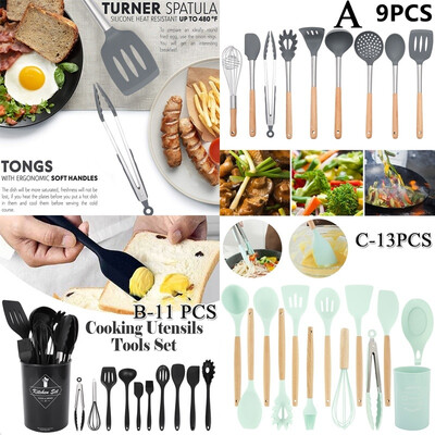 91113Pcs Wooden Handle Kitchen Utensil Cooking Set Wooden Spatula Soup Spoon Cooking Tools
91113Pcs Wooden Handle Kitchen Utensil Cooking Set Wooden Spatula Soup Spoon Cooking Tools