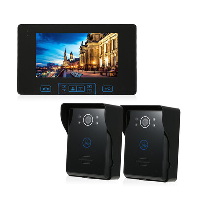 24GHz Wireless Digital Door Phone Doorbell Intercom System 1 Indoor Monitor&2 Outdoor Camera 7 Inch TFT Indoor Monitor HD Digit
24GHz Wireless Digital Door Phone Doorbell Intercom System 1 Indoor Monitor&2 Outdoor Camera 7 Inch TFT Indoor Monitor HD Digit