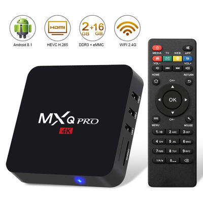 Android 81 TV BoxLeelbox MXQ PRO Smart Android TV Box 2GB RAM 16GB ROM Quad Core Supporting 4K 60Hz Full H
Android 81 TV BoxLeelbox MXQ PRO Smart Android TV Box 2GB RAM 16GB ROM Quad Core Supporting 4K 60Hz Full H