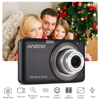 Andoer 20MP 720P HD Digital Camera Video Camcorder with 2pcs Rechargeable Batteries 8X Optical & 4X Digital Zoom Anti-shake 27inc
Andoer 20MP 720P HD Digital Camera Video Camcorder with 2pcs Rechargeable Batteries 8X Optical & 4X Digital Zoom Anti-shake 27inc