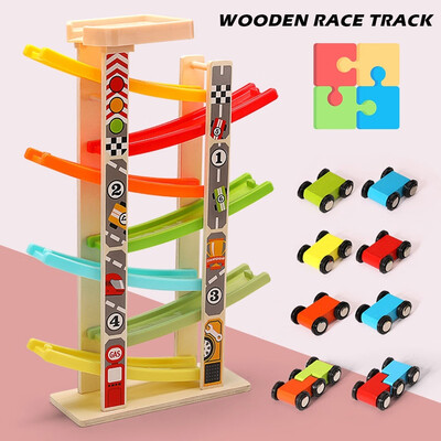 Toddler Toys for 1-2 Year Old Boy&Girl Gifts Wooden Race Track Car Ramp Racer with 8 Mini Cars
Toddler Toys for 1-2 Year Old Boy&Girl Gifts Wooden Race Track Car Ramp Racer with 8 Mini Cars