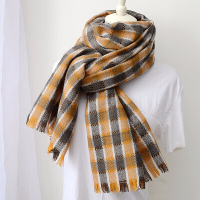 Guttavalli Women New Fresh Plaids Sides Fringes Long Shawl Female Striped Geometric Wrap Winter Chevron Cashmere Warm Scarves
Guttavalli Women New Fresh Plaids Sides Fringes Long Shawl Female Striped Geometric Wrap Winter Chevron Cashmere Warm Scarves