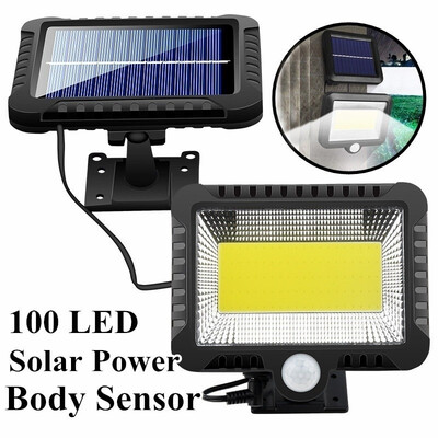 100 LED IP65 Waterproof COB Super Bright Solar Sensor Light Wall Lamp for Garden Yard Outdoor
100 LED IP65 Waterproof COB Super Bright Solar Sensor Light Wall Lamp for Garden Yard Outdoor