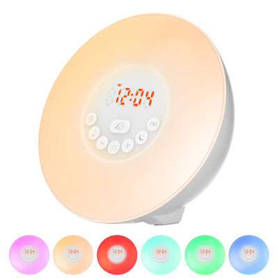 LED Wake Up Light Alarm Clock USBBattery Powered SunriseSunset Simulation Digital Clock Bedside Lamp with 7 Colors Night Light F
LED Wake Up Light Alarm Clock USBBattery Powered SunriseSunset Simulation Digital Clock Bedside Lamp with 7 Colors Night Light F