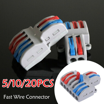 Mini Fast Wire Connector Universal Wiring Cable Connector Push-in Conductor Terminal Block PCT-222 SPL-6242
Mini Fast Wire Connector Universal Wiring Cable Connector Push-in Conductor Terminal Block PCT-222 SPL-6242