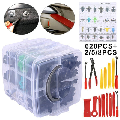 622625628pcs Car Body Pin Rivet Fasteners Trim Moulding Clip Screwdriver Fastener Clip Kit
622625628pcs Car Body Pin Rivet Fasteners Trim Moulding Clip Screwdriver Fastener Clip Kit