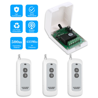 Smart Home 433Mhz RF DC 12V 2CH Learning Code Wireless Remote Control Switch Relay Receiver Transmitter Universal Remote Switch Sy
Smart Home 433Mhz RF DC 12V 2CH Learning Code Wireless Remote Control Switch Relay Receiver Transmitter Universal Remote Switch Sy