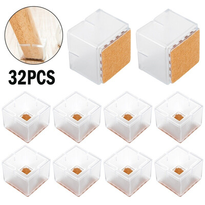 3216PCS Square Chair Leg Caps Rubber Feet Protector Pads Furniture Table Cover Felt Pads Scratch-resistant
3216PCS Square Chair Leg Caps Rubber Feet Protector Pads Furniture Table Cover Felt Pads Scratch-resistant