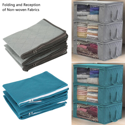 3PcsSet Non-woven Foldable Wardrobe Storage Box Space Saver Clothes Quilt Blanket Storage Bag Home Organizer Box
3PcsSet Non-woven Foldable Wardrobe Storage Box Space Saver Clothes Quilt Blanket Storage Bag Home Organizer Box