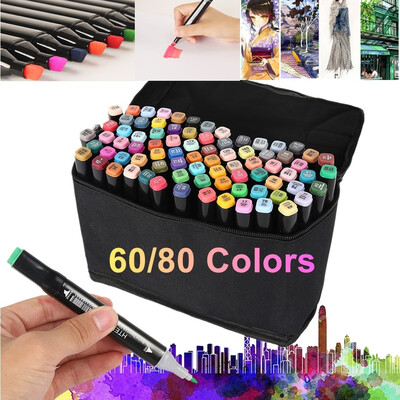 Markers Set 306080 Colors Dual Head Copic Sketch Markers Set School Drawing Painting Pens Art Supplies Gift
Markers Set 306080 Colors Dual Head Copic Sketch Markers Set School Drawing Painting Pens Art Supplies Gift
