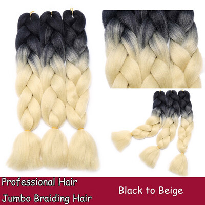 24 Inches Braiding Hair Ombre for crochet Hair Weave with Synthetic&Twist Braiding Hair Extensions Dark black 100gpc
24 Inches Braiding Hair Ombre for crochet Hair Weave with Synthetic&Twist Braiding Hair Extensions Dark black 100gpc