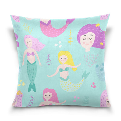 ALAZA Throw Pillow Cover 16 X 16 inch Christmas Gift Cushion Cover with Mermaids Printed Pillowcase
ALAZA Throw Pillow Cover 16 X 16 inch Christmas Gift Cushion Cover with Mermaids Printed Pillowcase