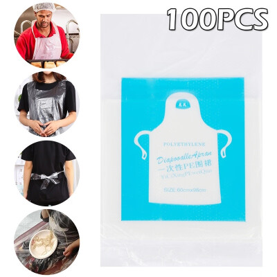 

10010PCS Disposable Apron Health Care Waterproof Hairdressing Salon Plastic Apron Capes Haircut Apron