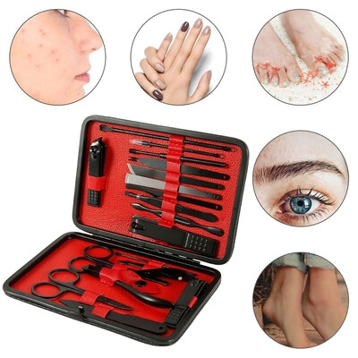 18Pcsset Nail Tool Set Nail Clipper Cutter Stainless Steel Trimmer Ear Pick Manicure Pedicure Scissor Tweezer Grooming Kit
18Pcsset Nail Tool Set Nail Clipper Cutter Stainless Steel Trimmer Ear Pick Manicure Pedicure Scissor Tweezer Grooming Kit